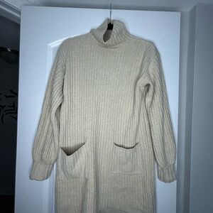 UpWest Cozy Cream Long Sleeve Dress